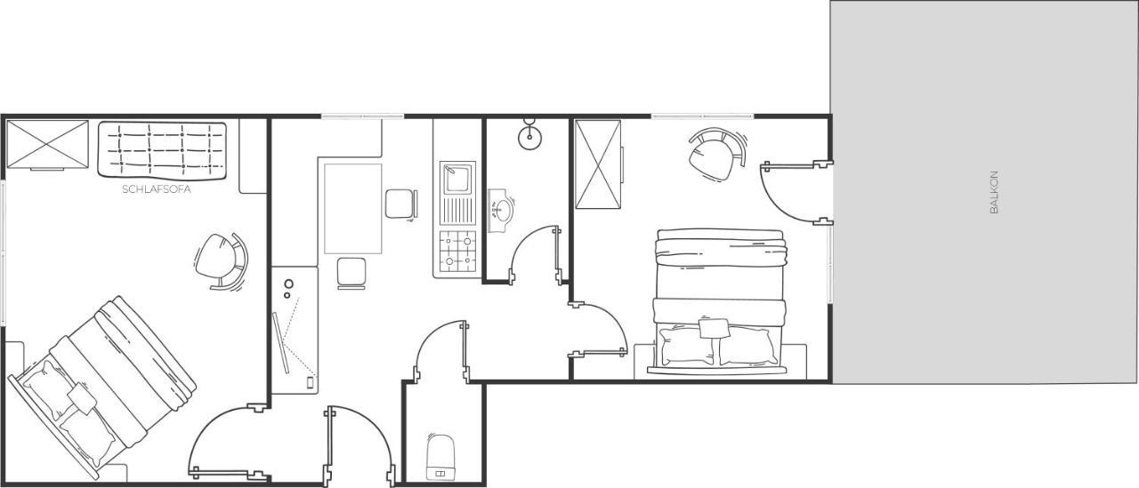 Appartement Rosengarten レンゲンフェルト 部屋 写真