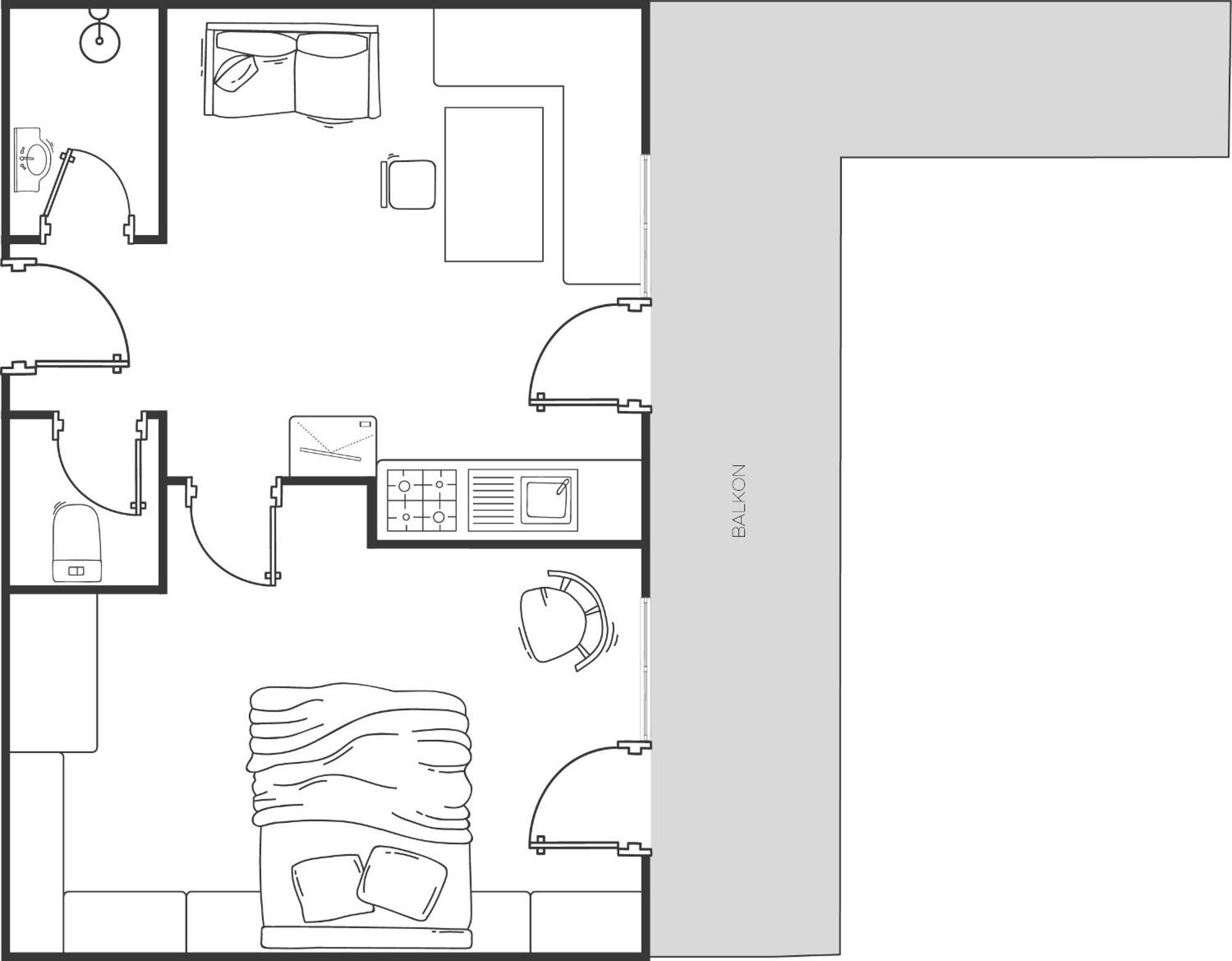 Appartement Rosengarten レンゲンフェルト 部屋 写真